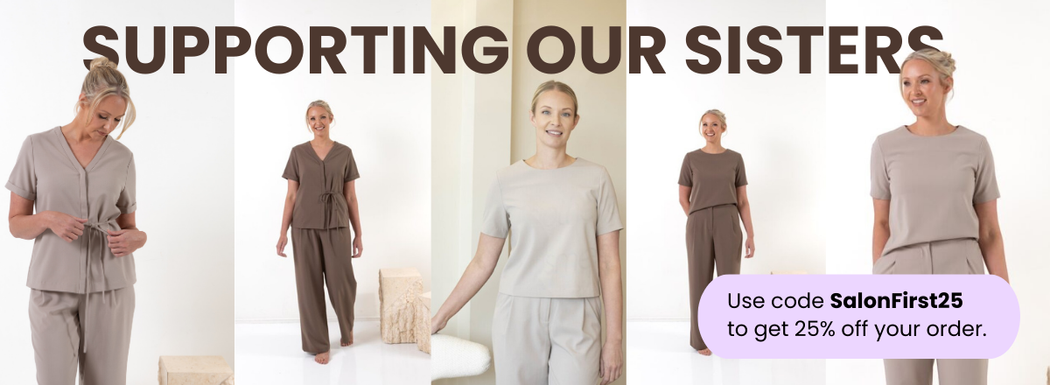 Salon First has proudly partnered with Salon Threads Premium Spa and Beauty Uniforms